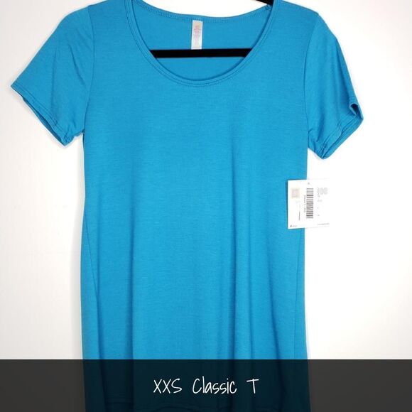 LuLaRoe Classic Tee XXS Solid Blue NEW - Picture 1 of 1